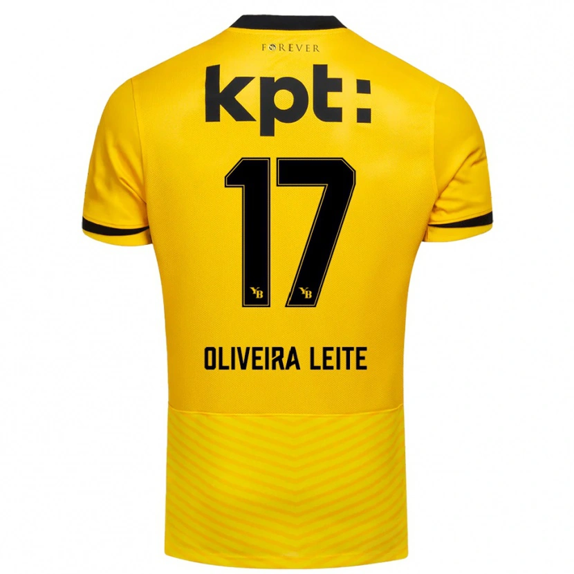 Danxen Bambino Maglia Ana Oliveira Leite #17 Giallo Nero Kit Gara Home 2025/26 Maglietta