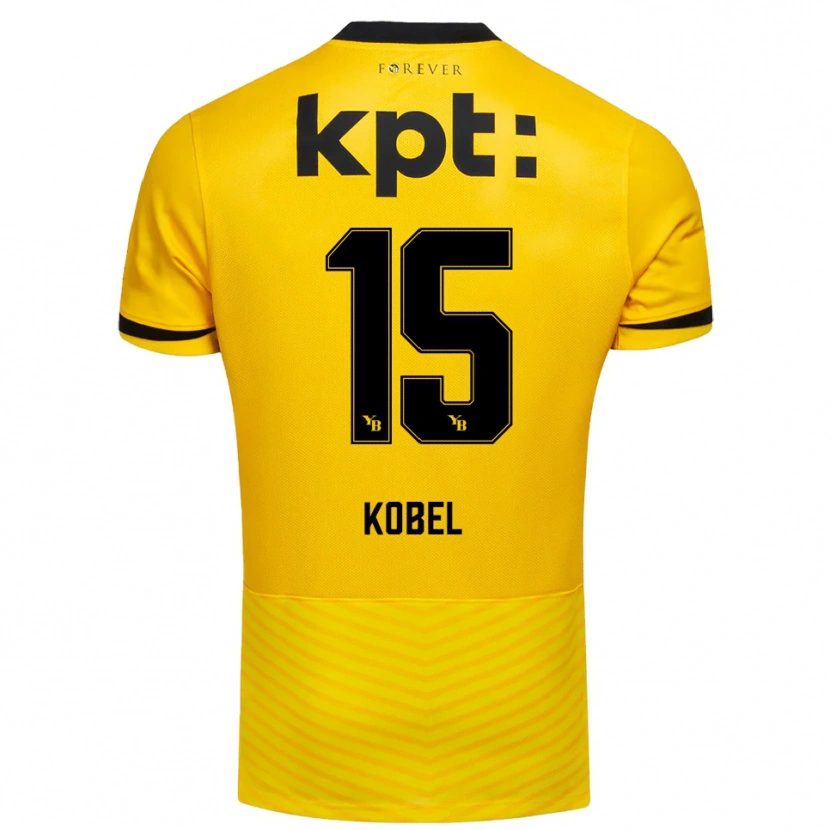 Danxen Bambino Maglia Jori Kobel #15 Giallo Nero Kit Gara Home 2025/26 Maglietta