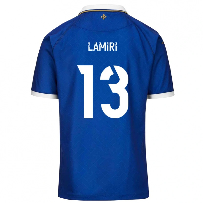 Danxen Bambino Maglia Nadil Lamiri #13 Blu Oro Kit Gara Home 2025/26 Maglietta