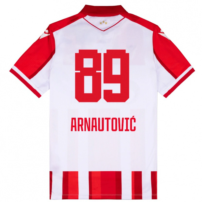 Danxen Bambino Maglia Marko Arnautovic #89 Rosso Bianco Kit Gara Home 2025/26 Maglietta