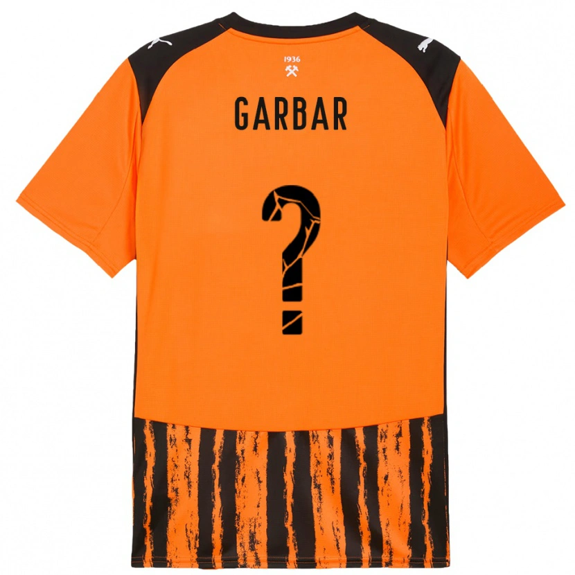 Danxen Bambino Maglia Mykhaylo Garbar #0 Arancione Nero Kit Gara Home 2025/26 Maglietta