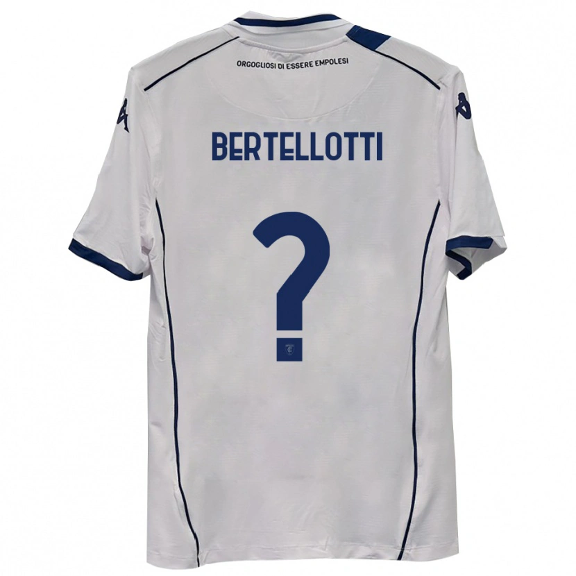 Danxen Bambino Maglia Giacomo Bertellotti #0 Blu Scuro Navy Kit Gara Away 2025/26 Maglietta