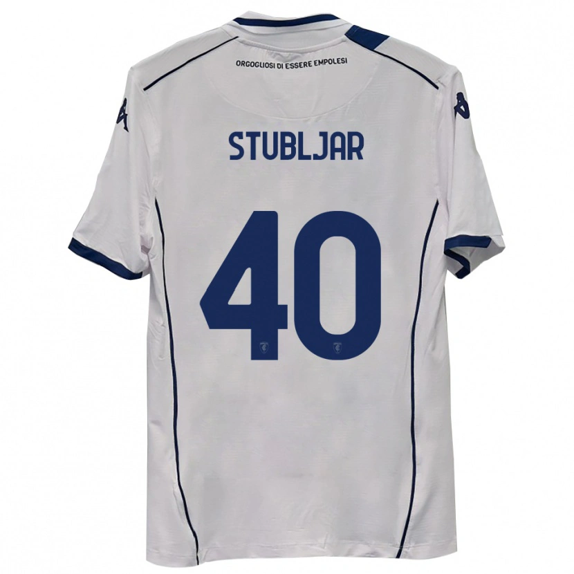 Danxen Bambino Maglia Lovro Stubljar #40 Blu Scuro Navy Kit Gara Away 2025/26 Maglietta