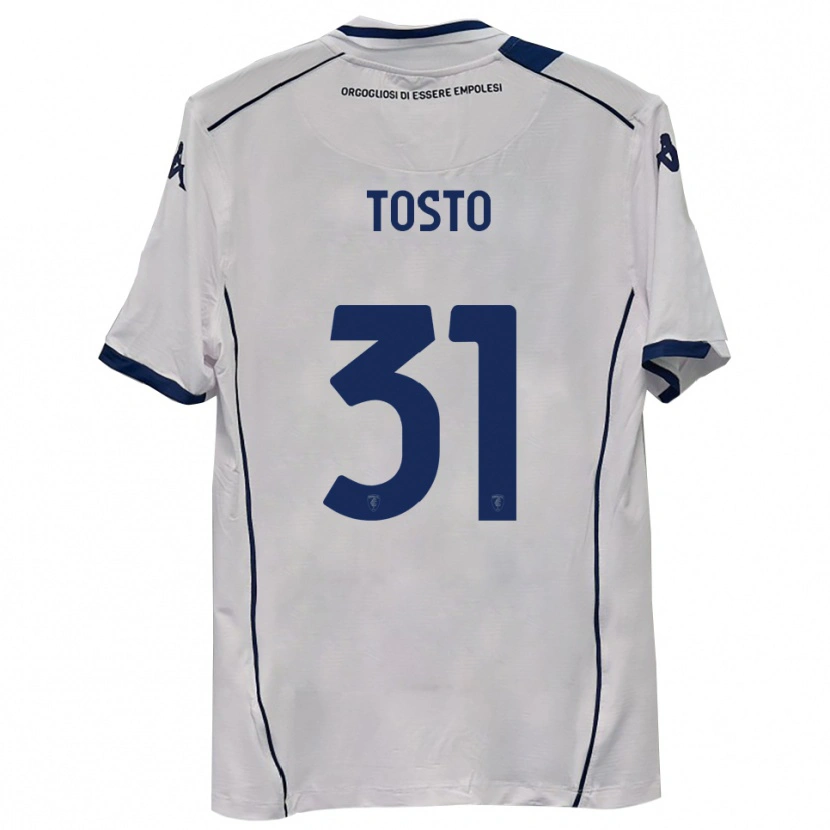 Danxen Bambino Maglia Lorenzo Tosto #31 Blu Scuro Navy Kit Gara Away 2025/26 Maglietta
