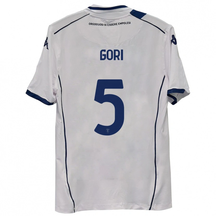 Danxen Bambino Maglia Alessandro Gori #5 Blu Scuro Navy Kit Gara Away 2025/26 Maglietta