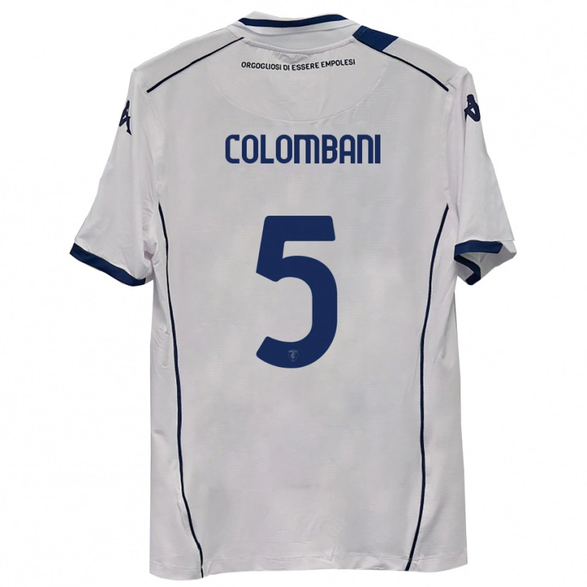 Danxen Bambino Maglia Raffaele Colombani #5 Blu Scuro Navy Kit Gara Away 2025/26 Maglietta