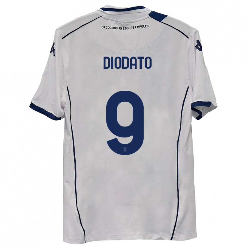 Danxen Bambino Maglia Samuele Diodato #9 Blu Scuro Navy Kit Gara Away 2025/26 Maglietta