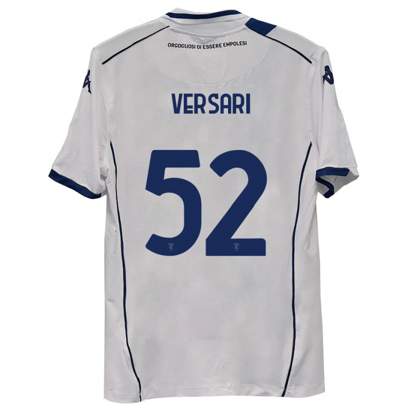 Danxen Bambino Maglia Francesco Versari #52 Blu Scuro Navy Kit Gara Away 2025/26 Maglietta