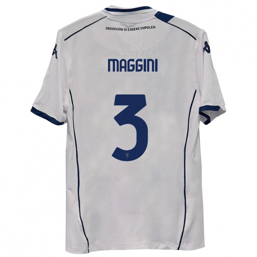 Danxen Bambino Maglia Filippo Maggini #3 Blu Scuro Navy Kit Gara Away 2025/26 Maglietta