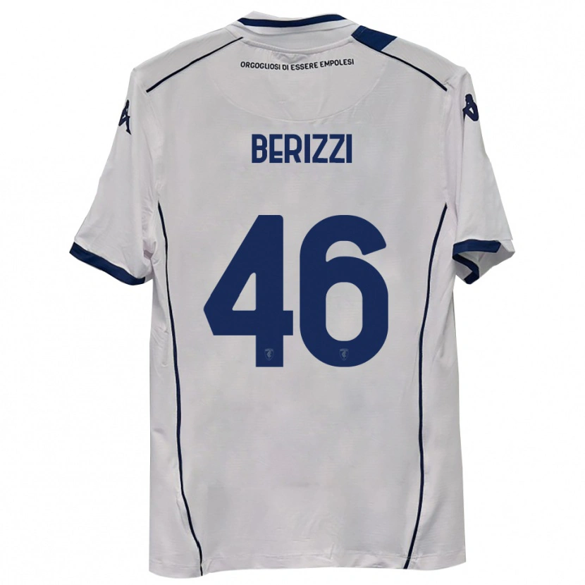 Danxen Bambino Maglia Roberto Berizzi #46 Blu Scuro Navy Kit Gara Away 2025/26 Maglietta