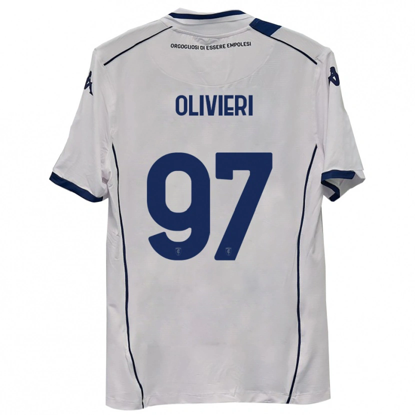 Danxen Bambino Maglia Alessandro Olivieri #97 Blu Scuro Navy Kit Gara Away 2025/26 Maglietta