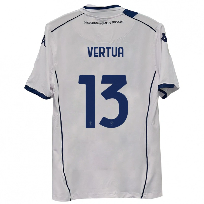 Danxen Bambino Maglia Filippo Vertua #13 Blu Scuro Navy Kit Gara Away 2025/26 Maglietta