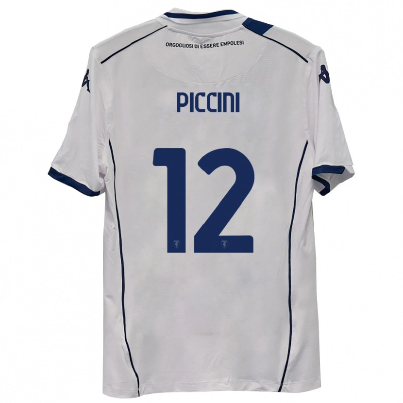 Danxen Bambino Maglia Bernardo Piccini #12 Blu Scuro Navy Kit Gara Away 2025/26 Maglietta