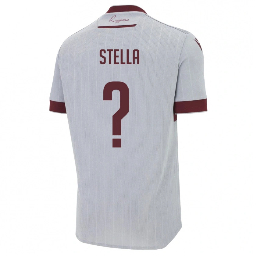 Danxen Bambino Maglia Botti Stella #0 Borgogna Bianco Kit Gara Away 2025/26 Maglietta