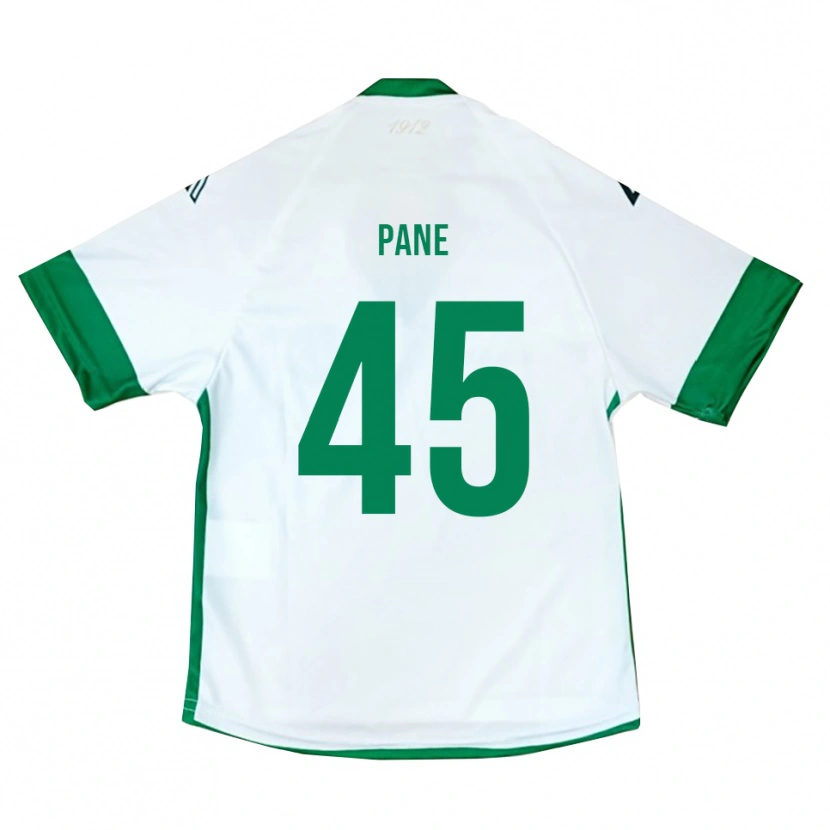 Danxen Bambino Maglia Pasquale Pane #45 Bianco Verde Blu Kit Gara Away 2025/26 Maglietta