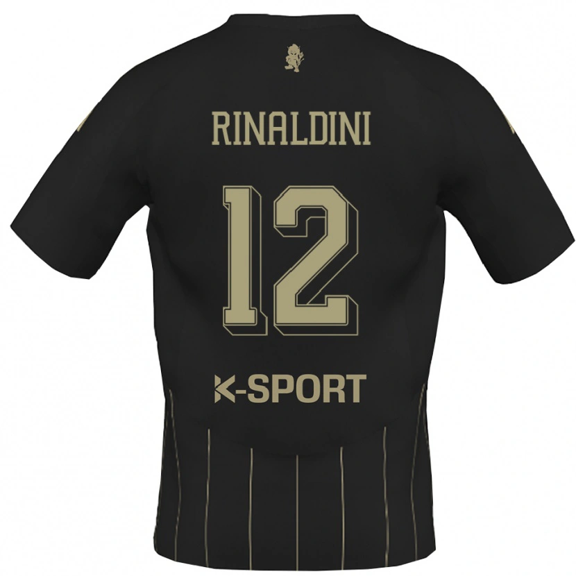 Danxen Bambino Maglia Ruben Rinaldini #12 Grigio Bianco Kit Gara Away 2025/26 Maglietta