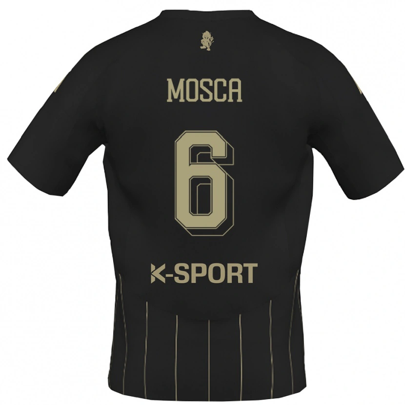 Danxen Bambino Maglia Giulio Mosca #6 Grigio Bianco Kit Gara Away 2025/26 Maglietta