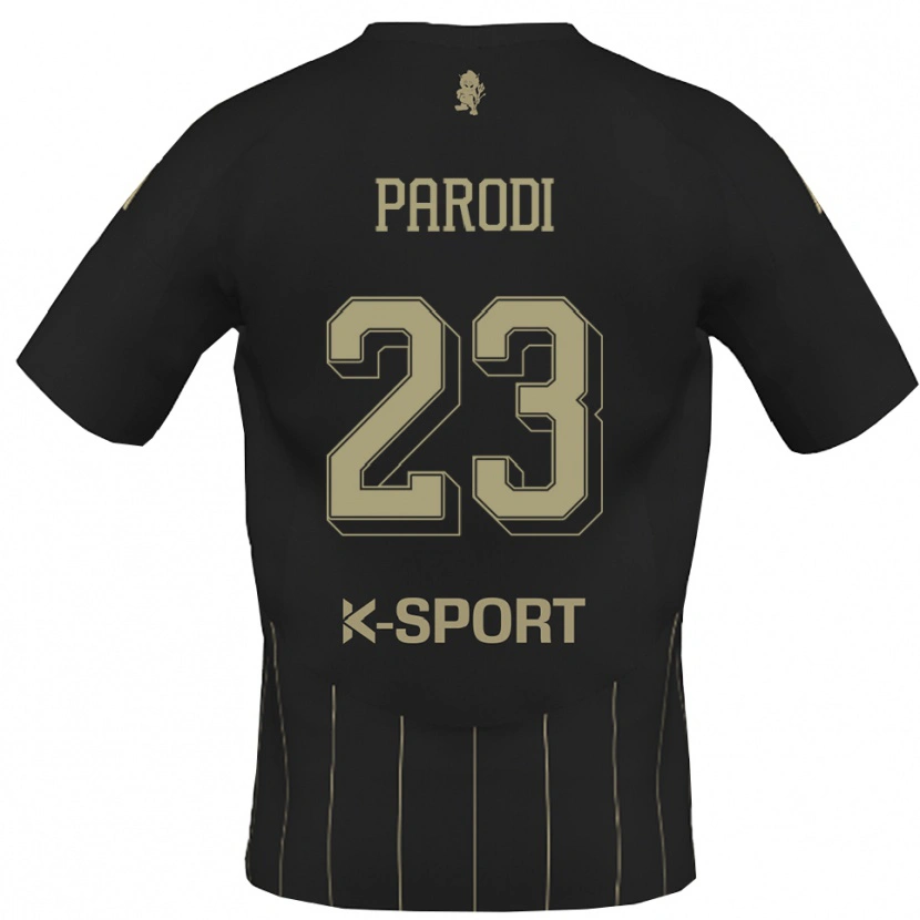 Danxen Bambino Maglia Luca Parodi #23 Grigio Bianco Kit Gara Away 2025/26 Maglietta