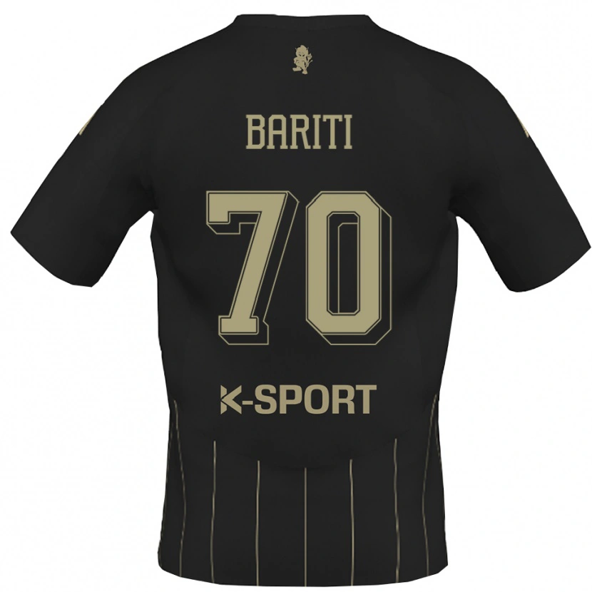 Danxen Bambino Maglia Davide Bariti #70 Grigio Bianco Kit Gara Away 2025/26 Maglietta