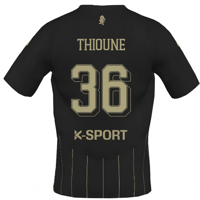Danxen Bambino Maglia Alioune Thioune #36 Grigio Bianco Kit Gara Away 2025/26 Maglietta
