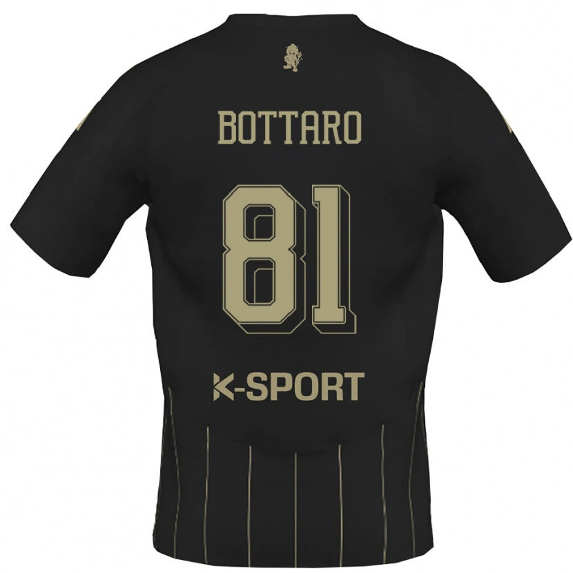 Danxen Bambino Maglia Andrea Bottaro #81 Grigio Bianco Kit Gara Away 2025/26 Maglietta
