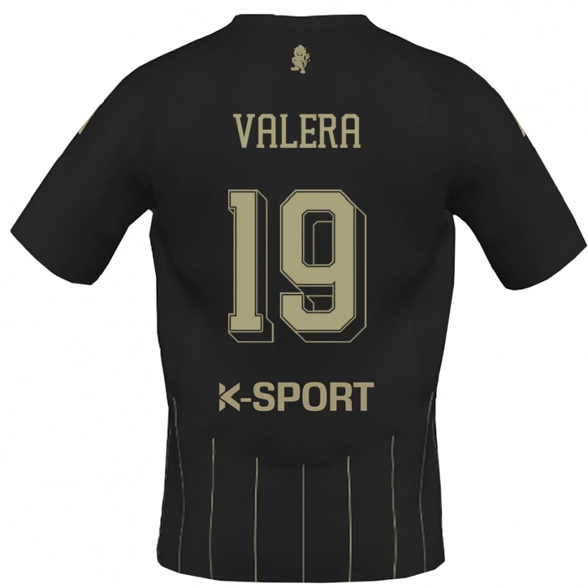 Danxen Bambino Maglia Edgar Valera #19 Grigio Bianco Kit Gara Away 2025/26 Maglietta