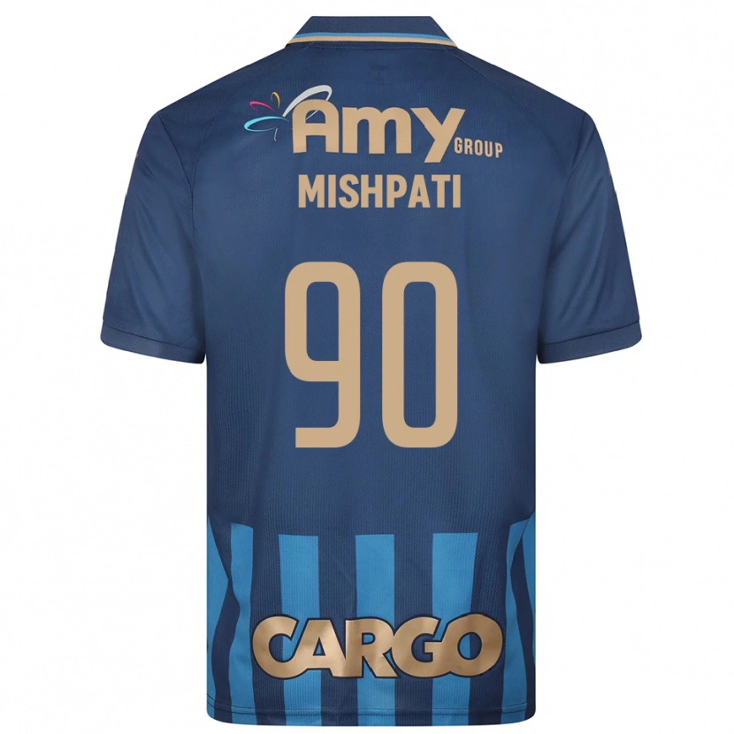 Danxen Bambino Maglia Roi Mishpati #90 Blu Navy Kit Gara Away 2025/26 Maglietta