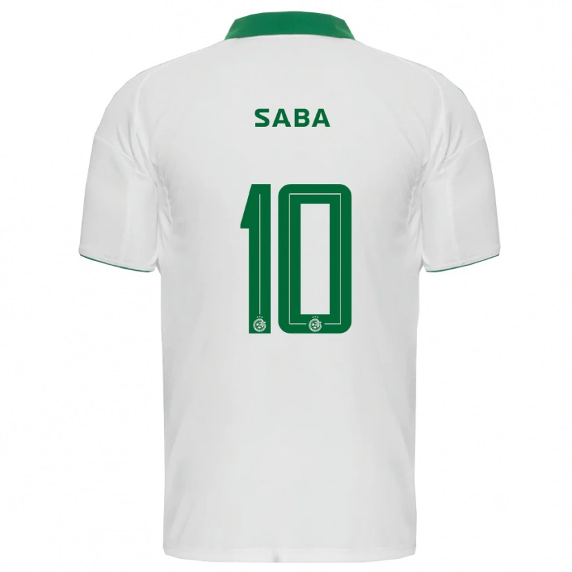 Danxen Bambino Maglia Dia Saba #10 Bianco Verde Kit Gara Away 2025/26 Maglietta