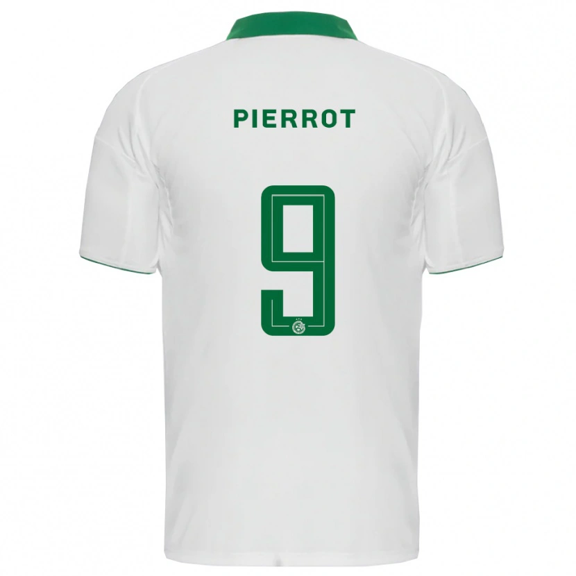 Danxen Bambino Maglia Frantzdy Pierrot #9 Bianco Verde Kit Gara Away 2025/26 Maglietta