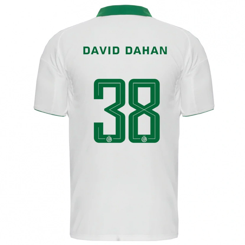 Danxen Bambino Maglia Omer Dahan #38 Bianco Verde Kit Gara Away 2025/26 Maglietta