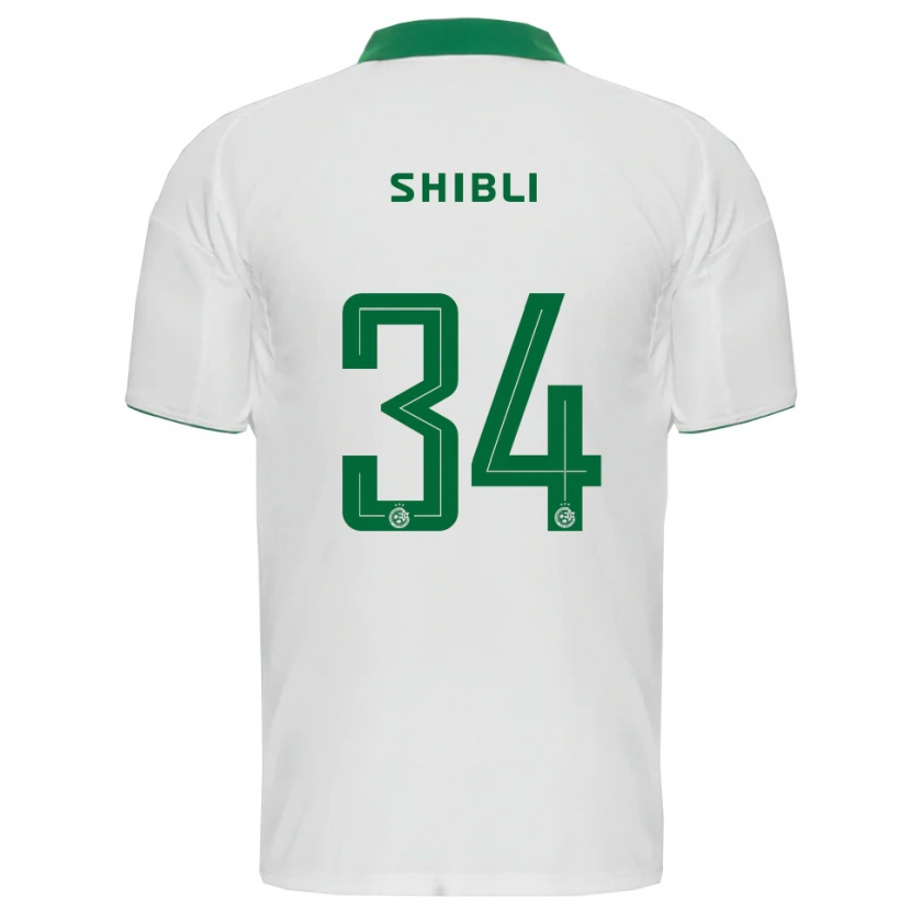 Danxen Bambino Maglia Hamza Shibli #34 Bianco Verde Kit Gara Away 2025/26 Maglietta