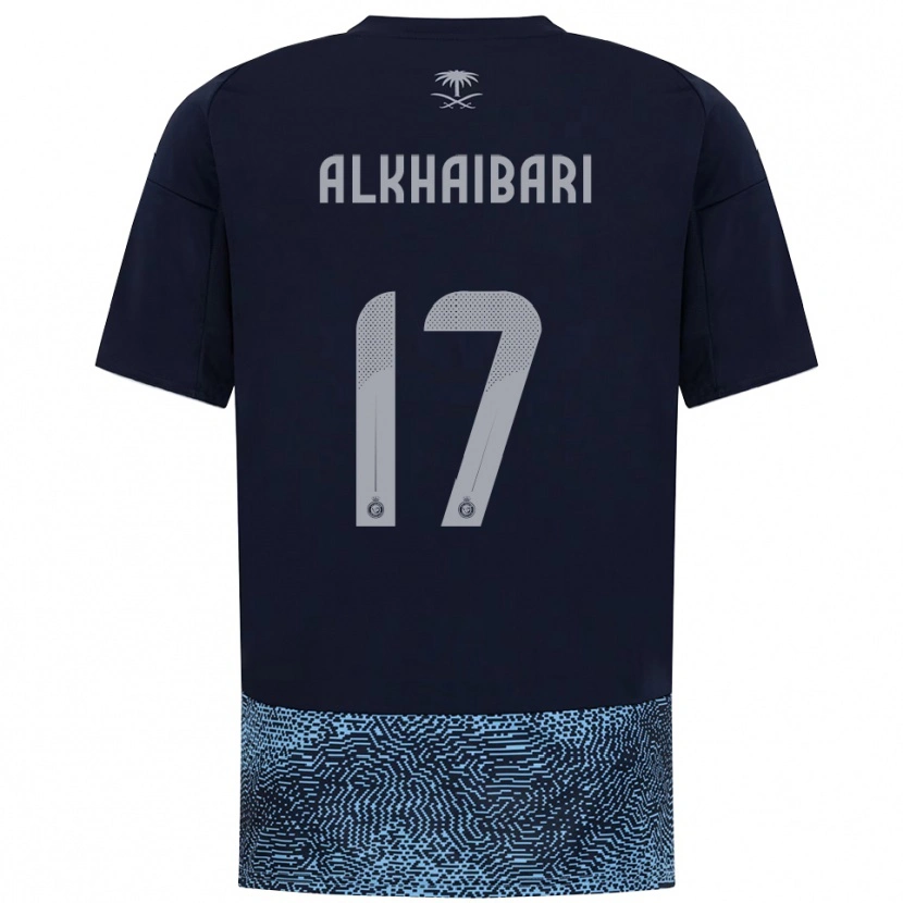 Danxen Bambino Maglia Abdullah Al-Khaibari #17 Navy Azzurro Cielo Kit Gara Away 2025/26 Maglietta