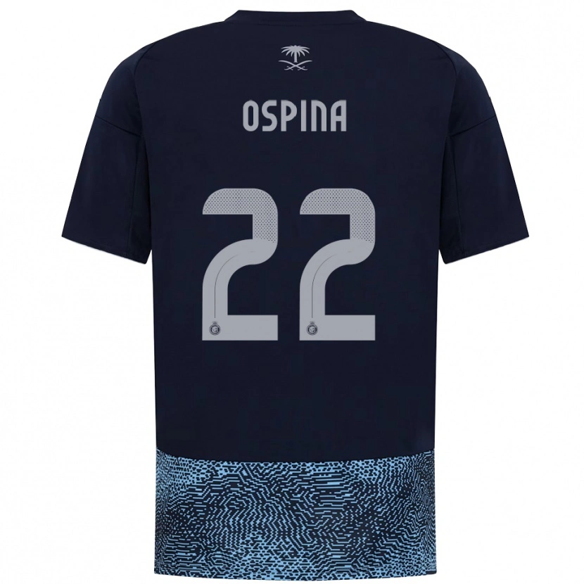Danxen Bambino Maglia David Ospina #22 Navy Azzurro Cielo Kit Gara Away 2025/26 Maglietta