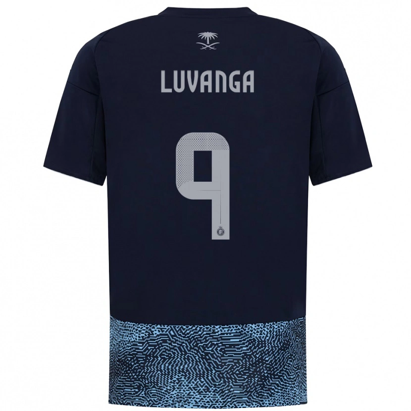 Danxen Bambino Maglia Clara Luvanga #9 Navy Azzurro Cielo Kit Gara Away 2025/26 Maglietta