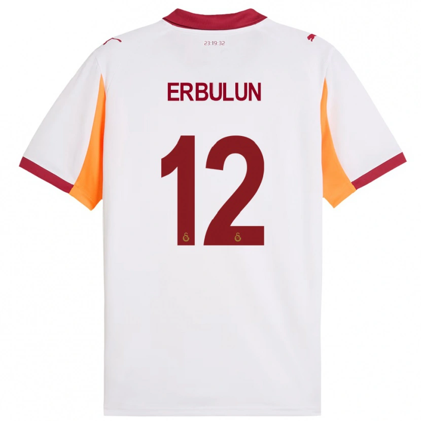 Danxen Bambino Maglia Helin Erbulun #12 Bianco Rosso Kit Gara Away 2025/26 Maglietta