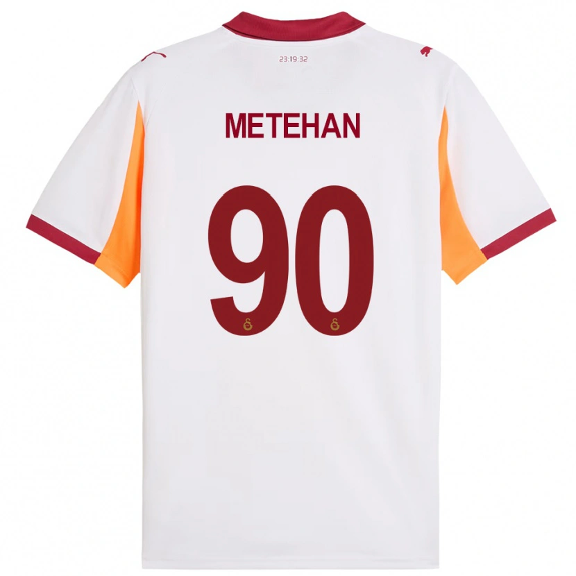 Danxen Bambino Maglia Metehan Baltacı #90 Bianco Rosso Kit Gara Away 2025/26 Maglietta