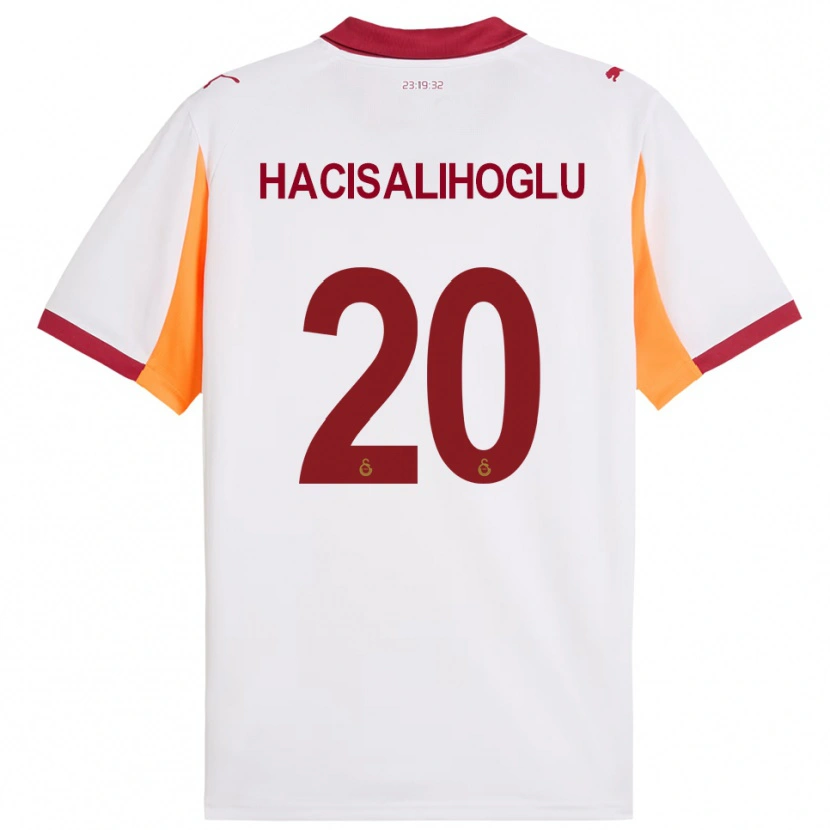 Danxen Bambino Maglia Arda Hacisalihoglu #20 Bianco Rosso Kit Gara Away 2025/26 Maglietta