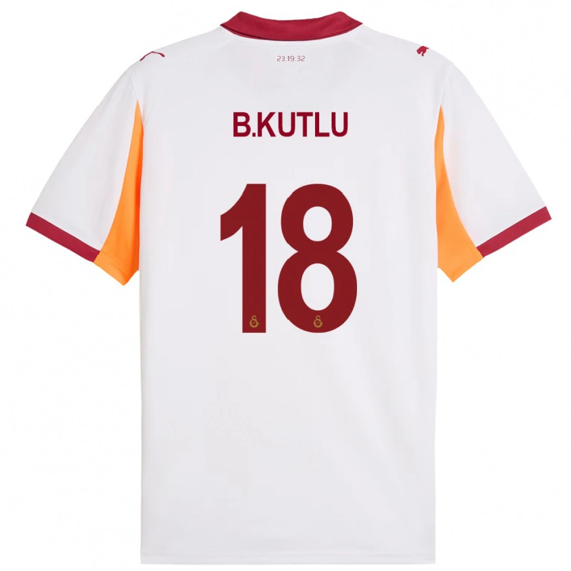 Danxen Bambino Maglia Berkan Kutlu #18 Bianco Rosso Kit Gara Away 2025/26 Maglietta