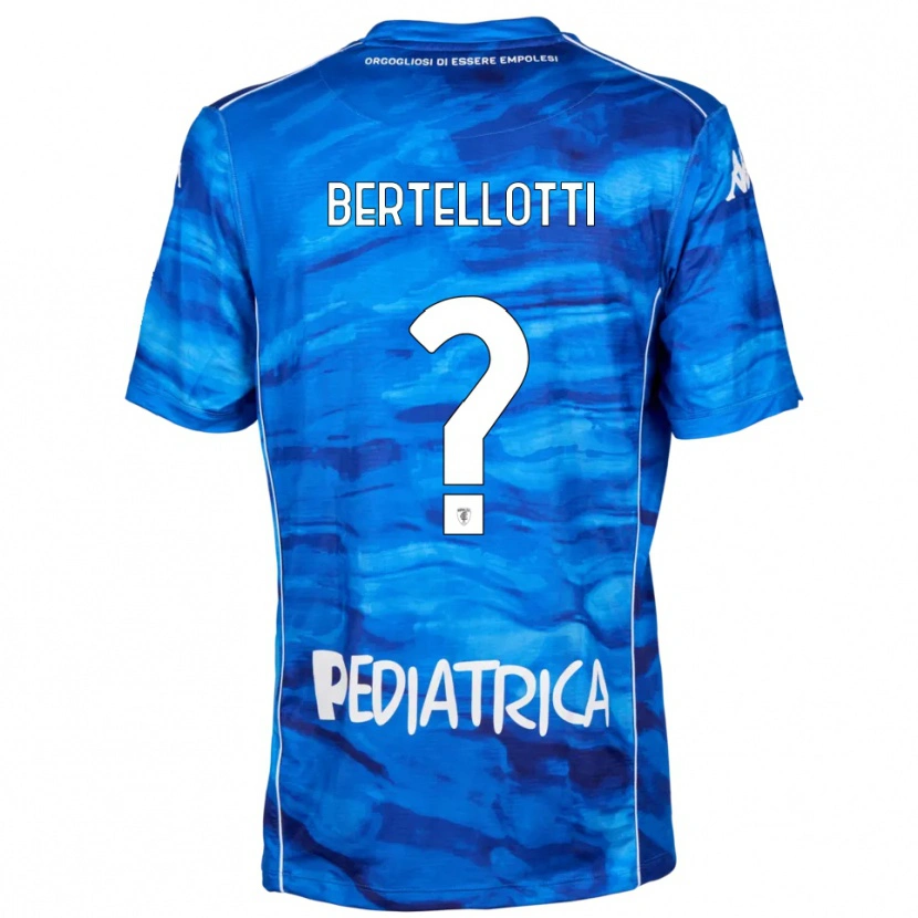Danxen Uomo Maglia Giacomo Bertellotti #0 Blu Bianco Kit Gara Home 2025/26 Maglietta
