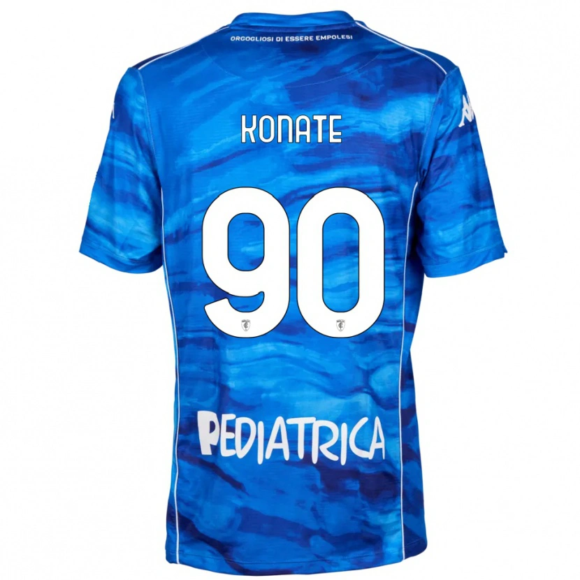 Danxen Uomo Maglia Ismaël Konaté #90 Blu Bianco Kit Gara Home 2025/26 Maglietta