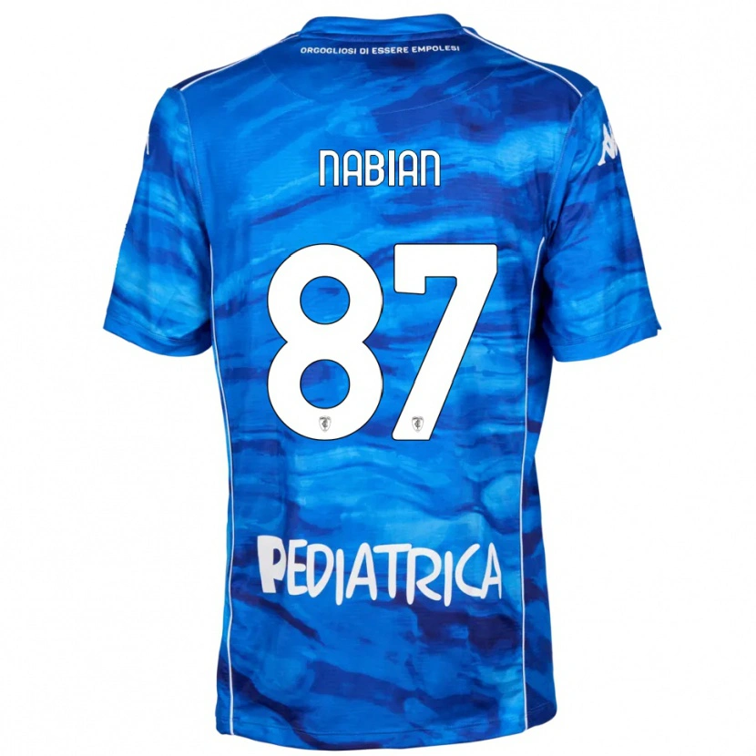 Danxen Uomo Maglia Herculano Nabian #87 Blu Bianco Kit Gara Home 2025/26 Maglietta