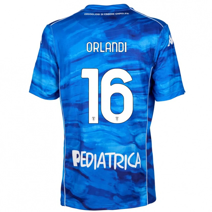 Danxen Uomo Maglia Alan Orlandi #16 Blu Bianco Kit Gara Home 2025/26 Maglietta