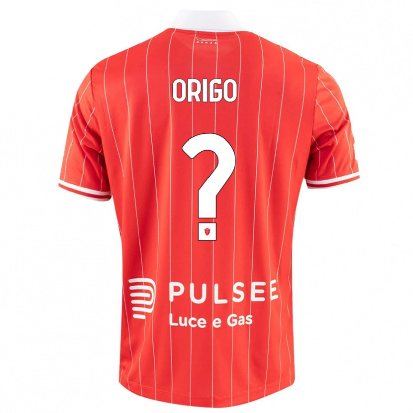 Danxen Uomo Maglia Tobias Origo #0 Rosso Bianco Kit Gara Home 2025/26 Maglietta