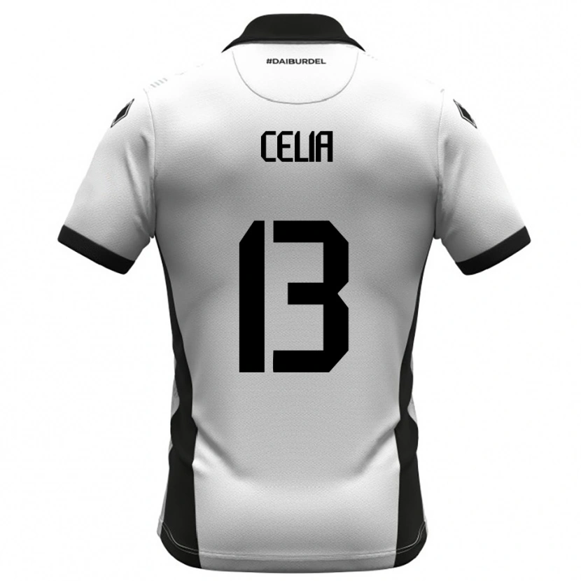 Danxen Uomo Maglia Raffaele Celia #13 Bianco Nero Arancione Kit Gara Home 2025/26 Maglietta