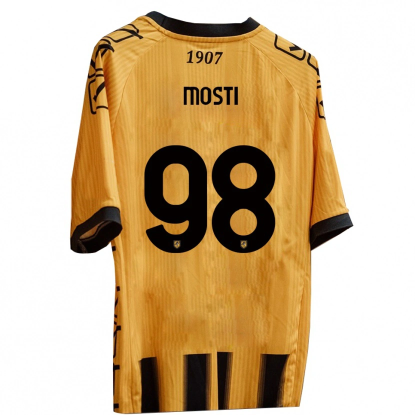 Danxen Uomo Maglia Nicola Mosti #98 Giallo Nero Kit Gara Home 2025/26 Maglietta