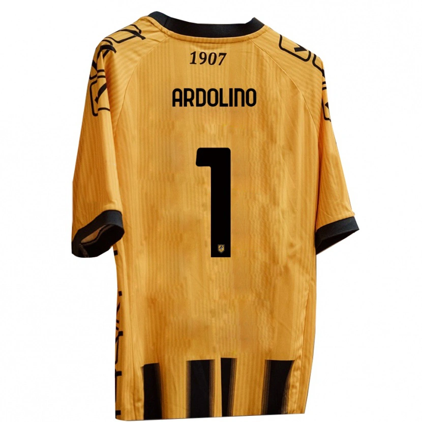 Danxen Uomo Maglia Antonio Ardolino #1 Giallo Nero Kit Gara Home 2025/26 Maglietta