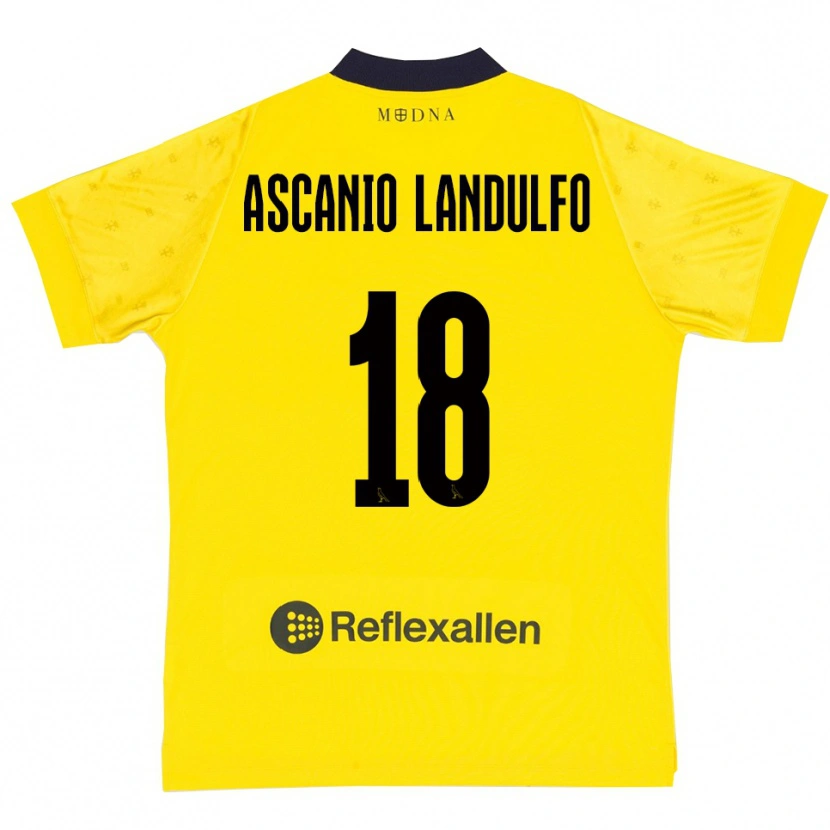Danxen Uomo Maglia Gabriele Ascanio Landulfo #18 Giallo Navy Kit Gara Home 2025/26 Maglietta