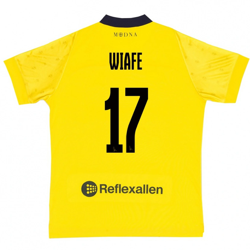 Danxen Uomo Maglia Samuel Wiafe #17 Giallo Navy Kit Gara Home 2025/26 Maglietta