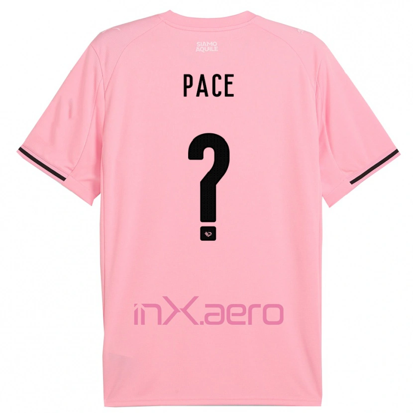 Danxen Uomo Maglia Andrea Pace #0 Rosa Nero Kit Gara Home 2025/26 Maglietta
