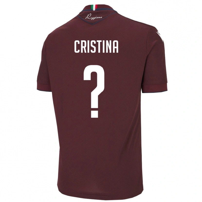 Danxen Uomo Maglia Mosca Cristina #0 Borgogna Bianco Kit Gara Home 2025/26 Maglietta